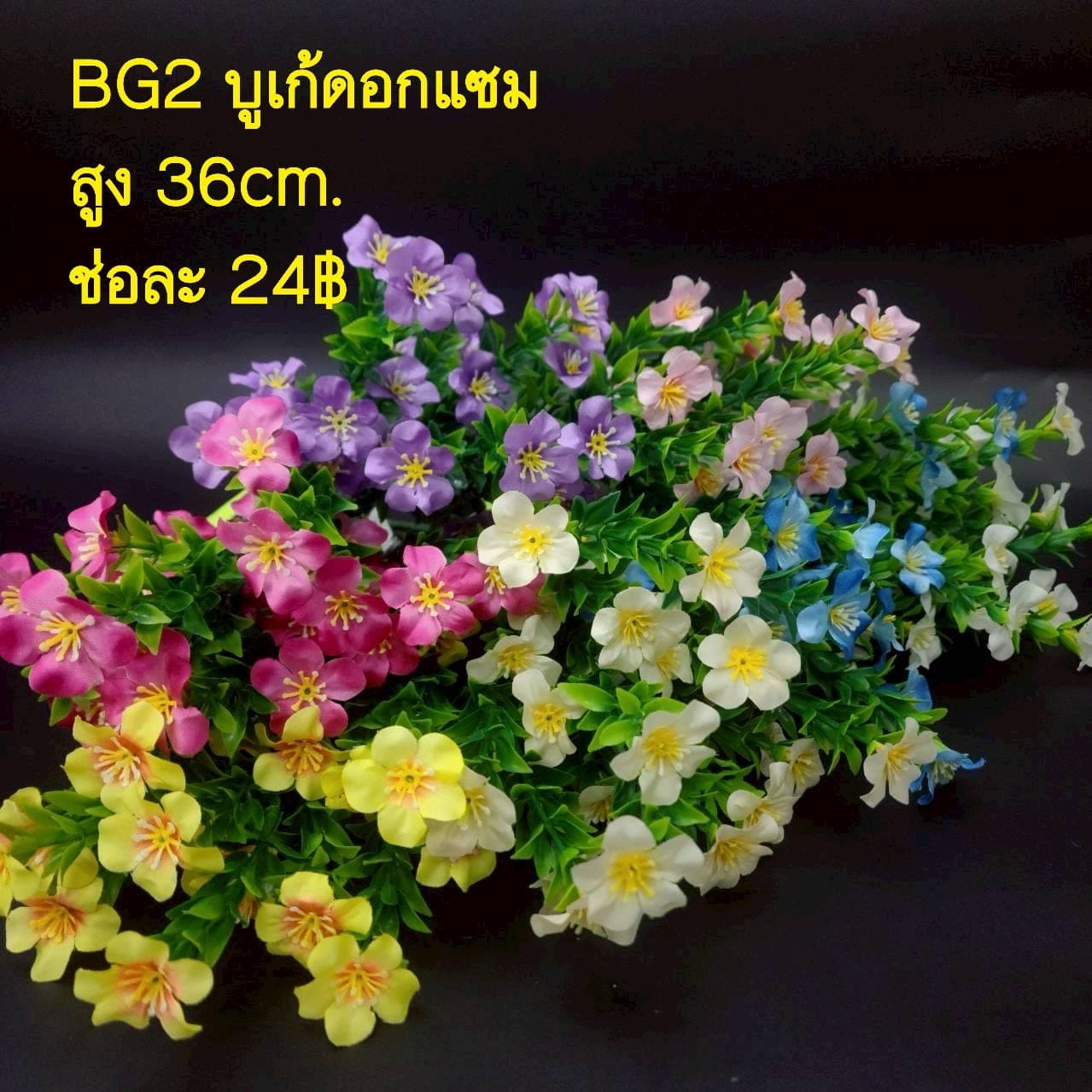 บูเก้ดอกแซม (BG02), A bouquet of filler accent — a connective filler that gives a bouquet drape and air.