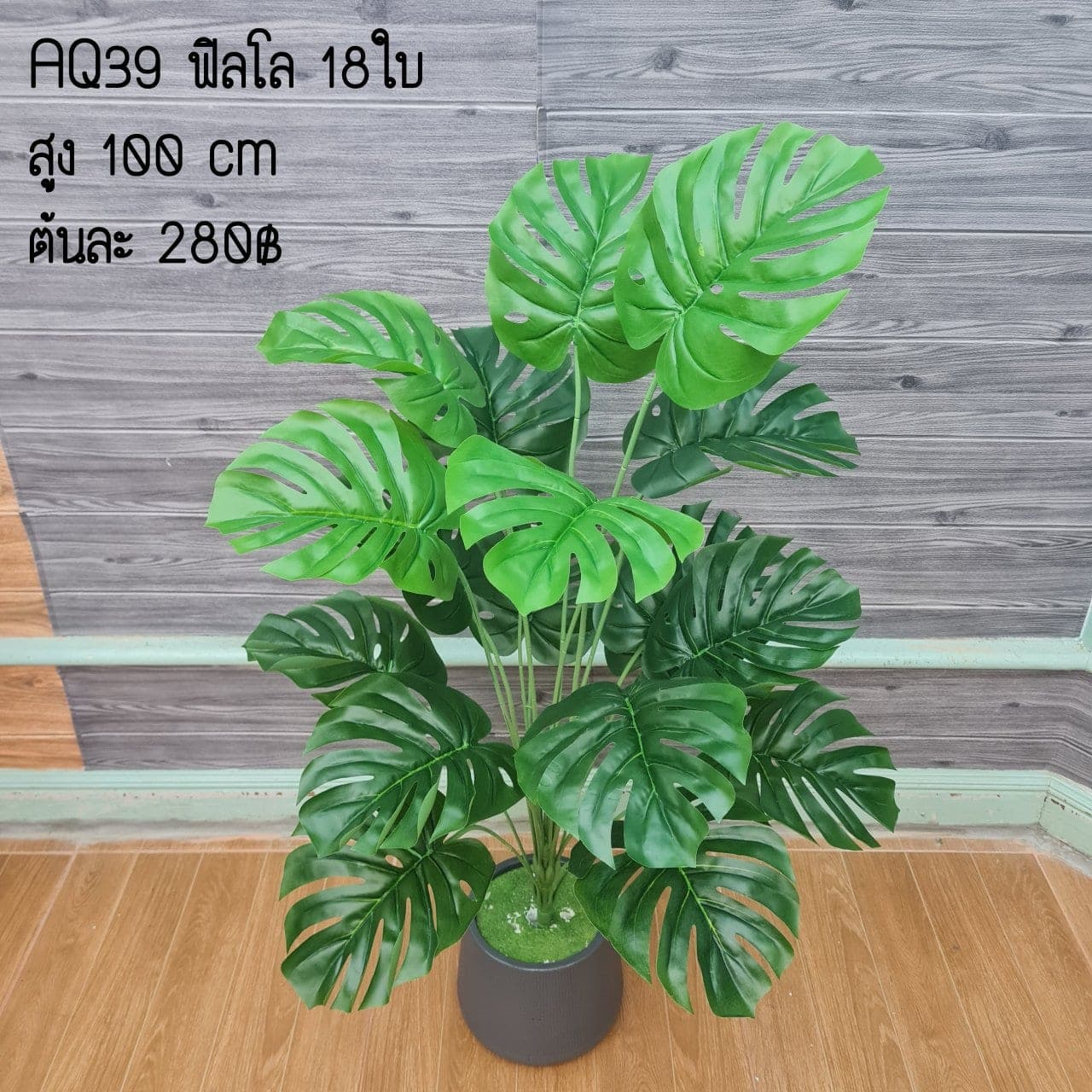 ฟิลโล 18ใบ (AQ39), Foliage (18 leaves) — green foliage that balances mass and grounds the focal flowers.